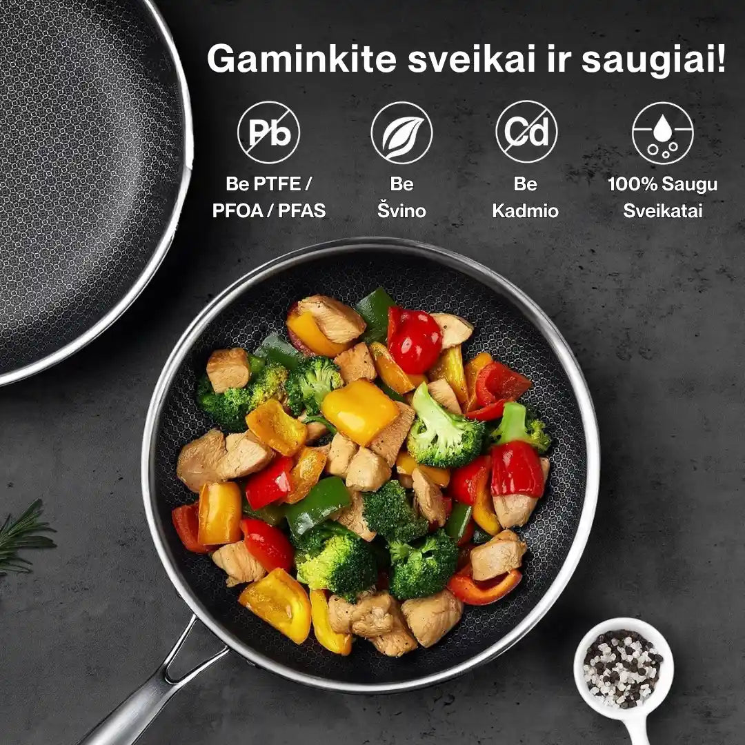 makro — šešiakampiai